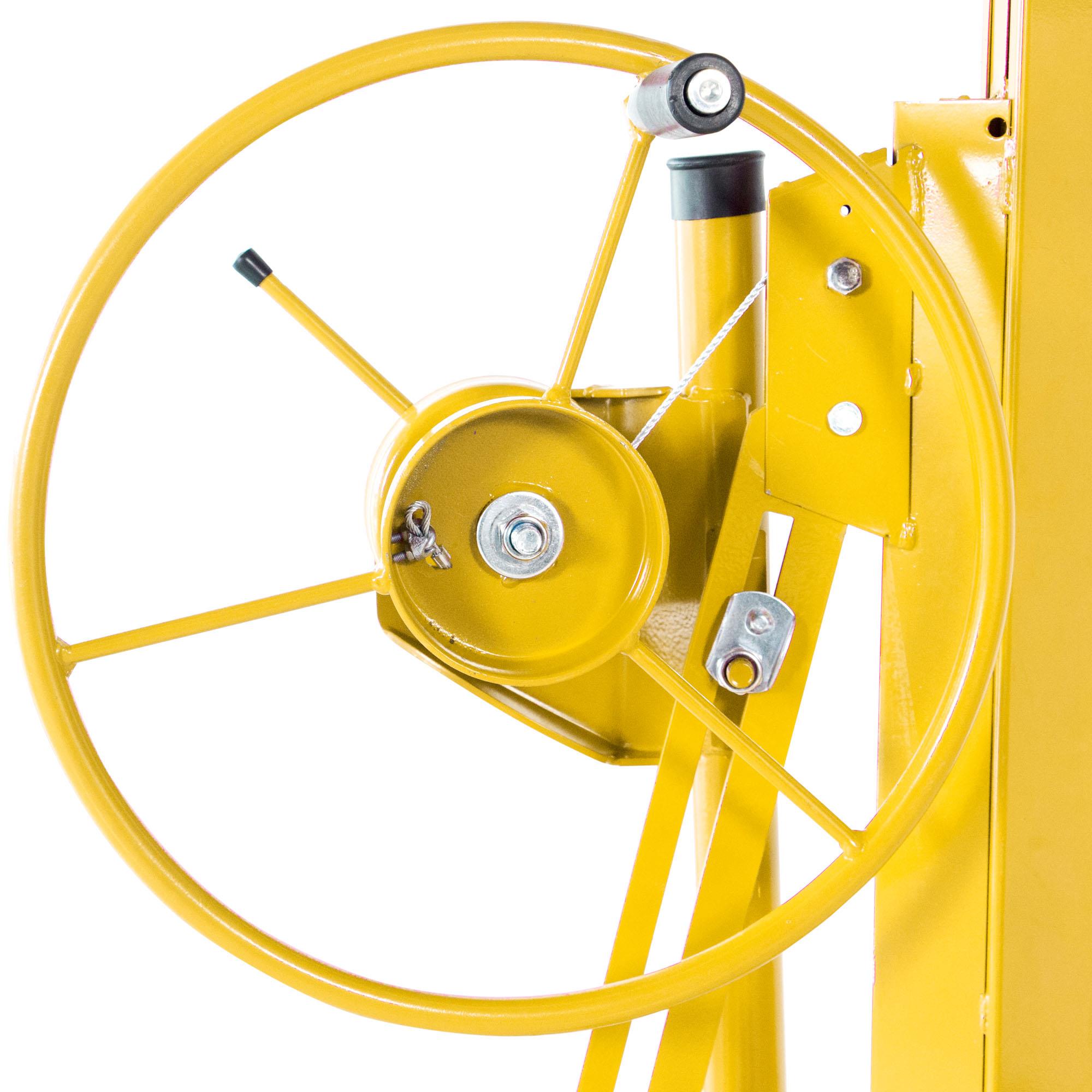 Heavy-Duty Drywall Lift - 11 Ft Panel Jack Lift in Bright Yellow - Image 8