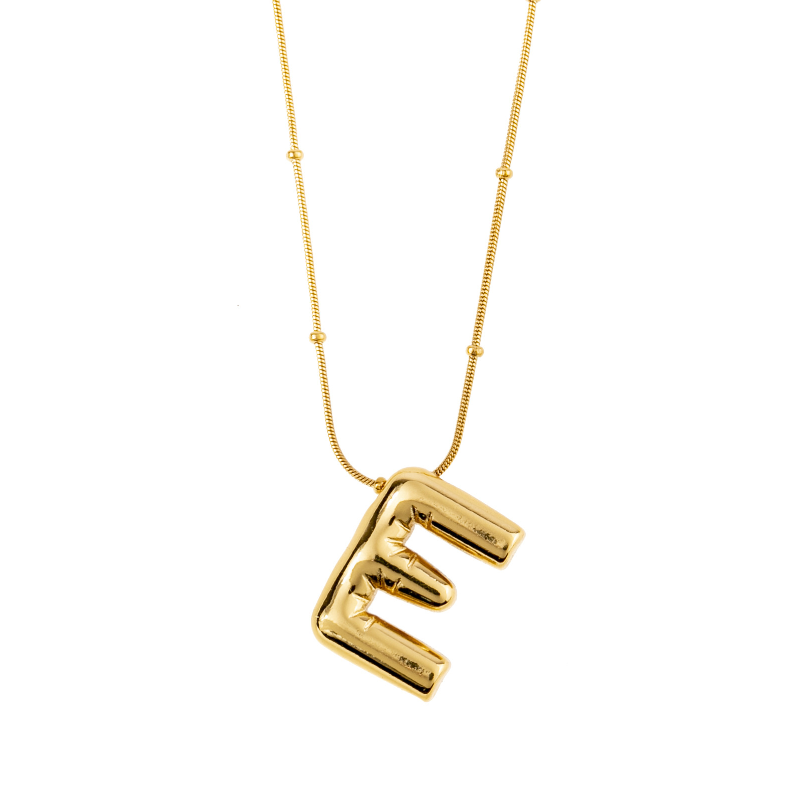 Women's Gold-Plated Stainless Steel Necklace with 26 Letters - Simple Elegance - Image 2