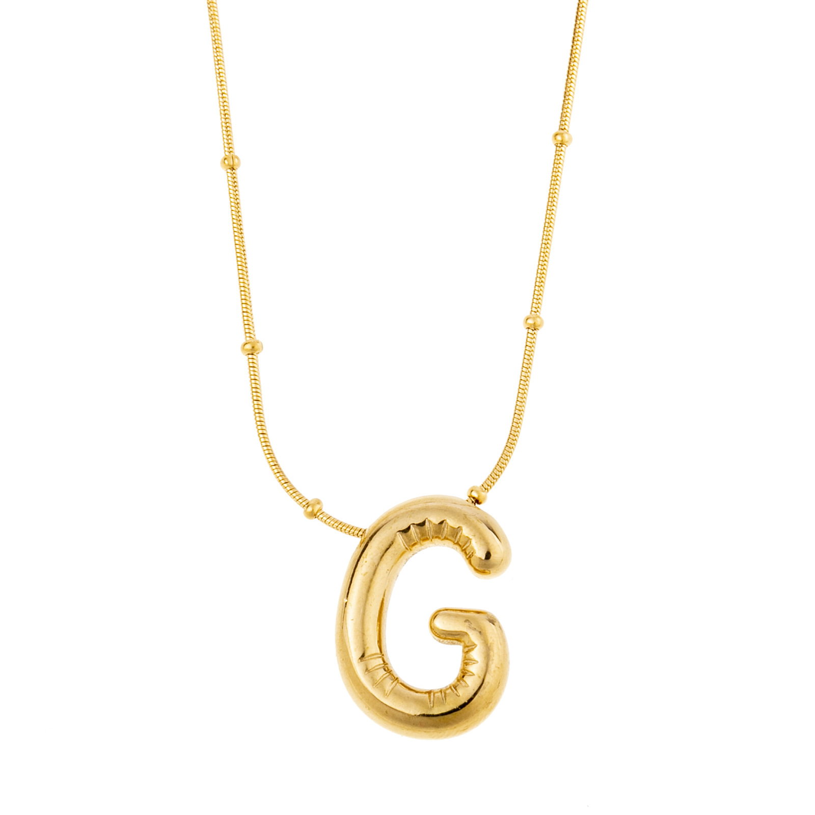 Women's Gold-Plated Stainless Steel Necklace with 26 Letters - Simple Elegance - Image 4