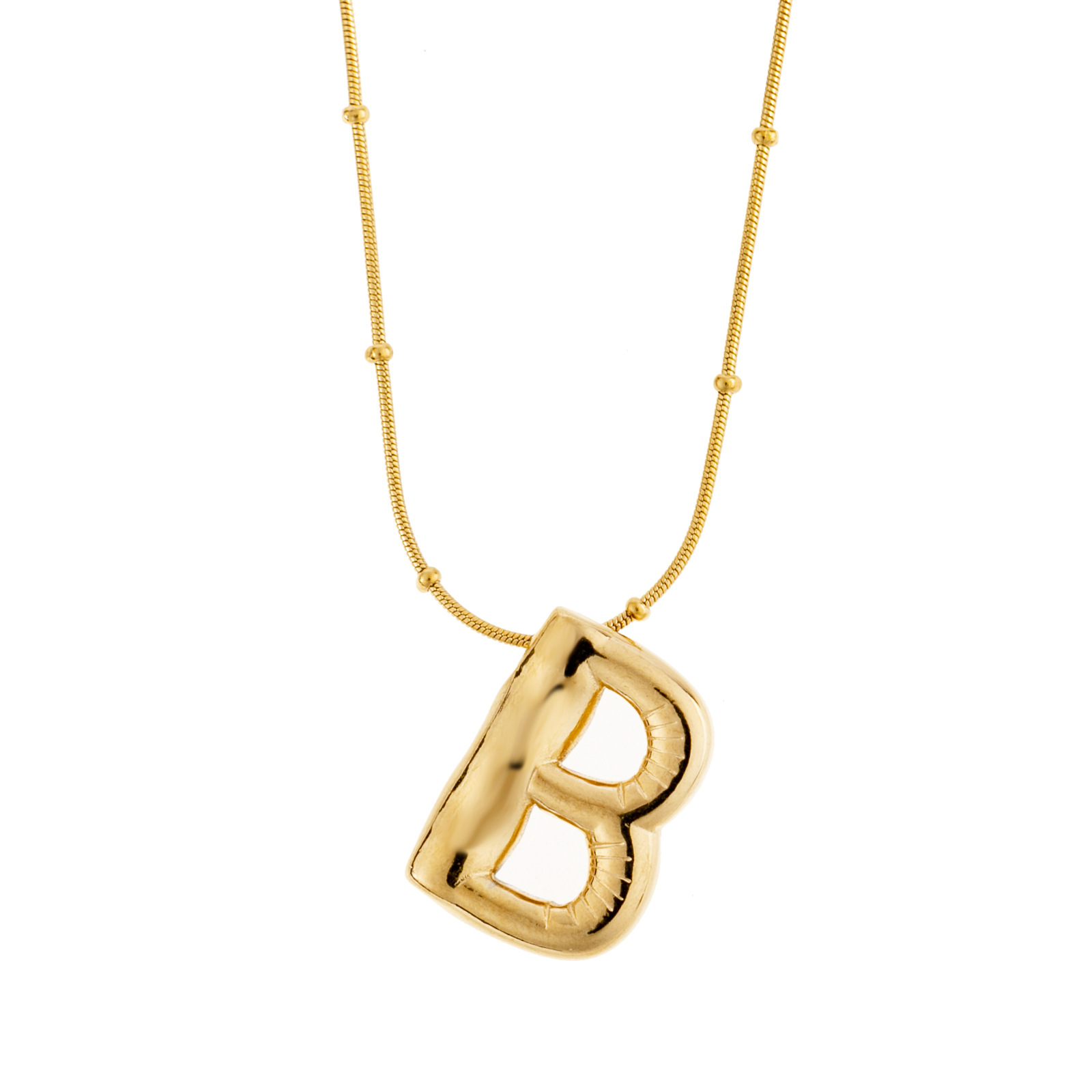 Women's Gold-Plated Stainless Steel Necklace with 26 Letters - Simple Elegance - Image 30