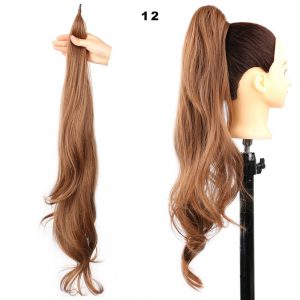 Women's High Ponytail Wig with Winding Big Wave Long Curly Hair for Glamorous Style