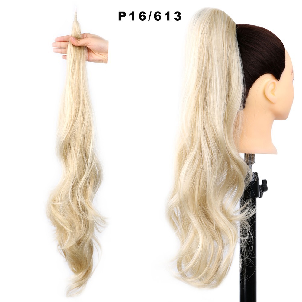 Women's High Ponytail Wig with Winding Big Wave Long Curly Hair for Glamorous Style - Image 10