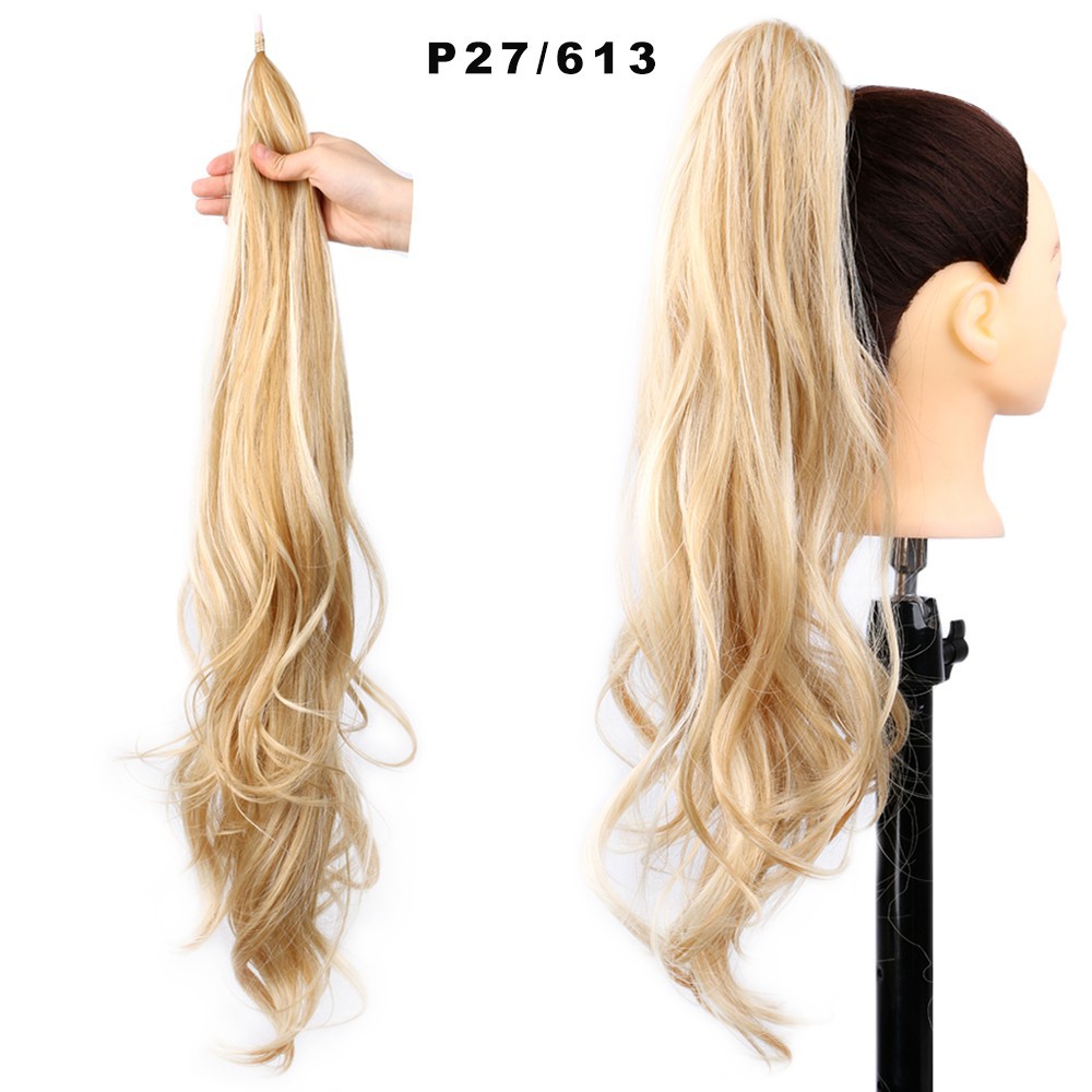 Women's High Ponytail Wig with Winding Big Wave Long Curly Hair for Glamorous Style - Image 12