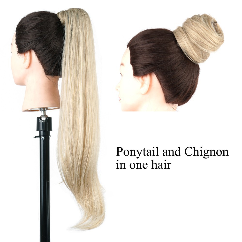 Women's High Ponytail Wig with Winding Big Wave Long Curly Hair for Glamorous Style - Image 14