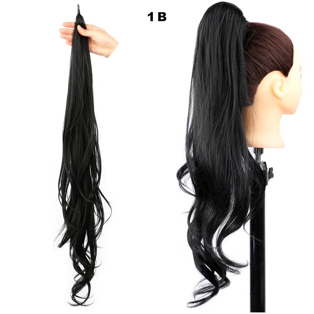 Women's High Ponytail Wig with Winding Big Wave Long Curly Hair for Glamorous Style - Image 17