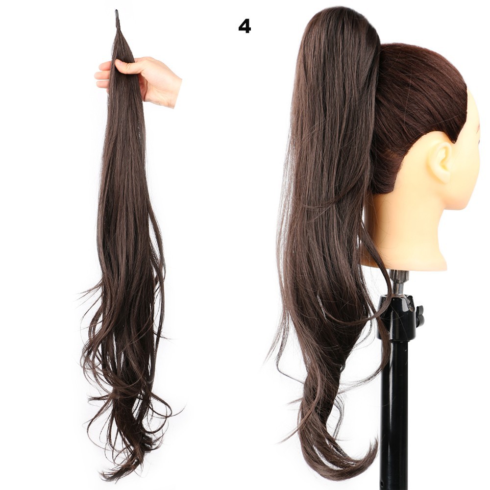 Women's High Ponytail Wig with Winding Big Wave Long Curly Hair for Glamorous Style - Image 18
