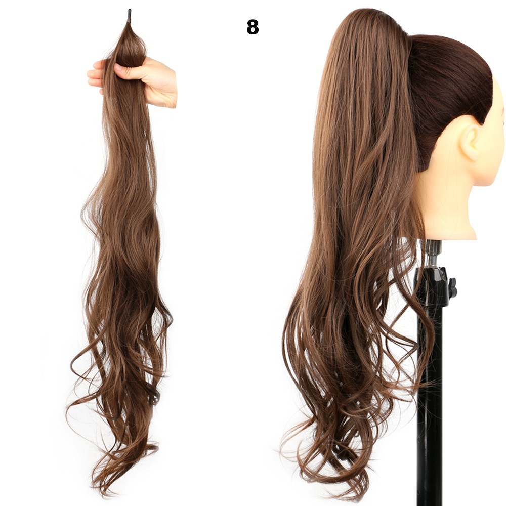 Women's High Ponytail Wig with Winding Big Wave Long Curly Hair for Glamorous Style - Image 19