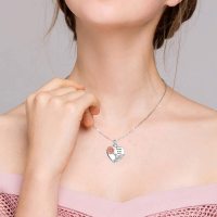 Sterling Silver Hummingbird Urn Necklaces with Sunflower Design - Cremation Ashes Memory Jewelry - Image 3