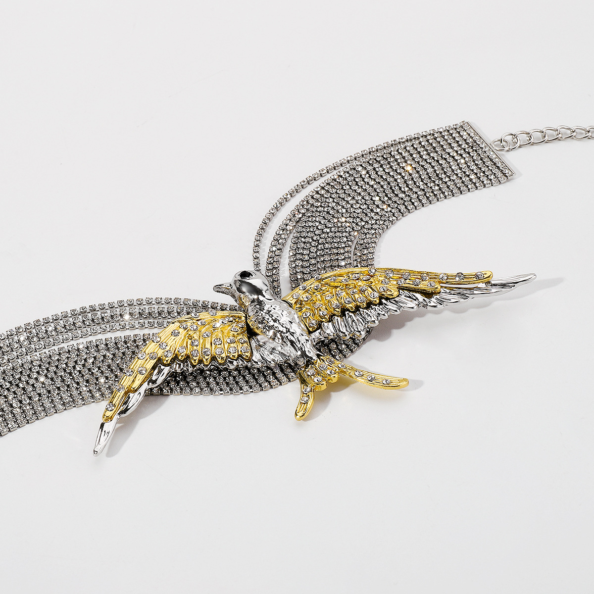 Stylish Multi-layer Necklace Featuring Exaggerated Fashionable Bird Swallow Design - Image 6