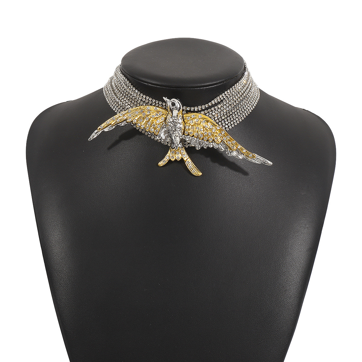 Stylish Multi-layer Necklace Featuring Exaggerated Fashionable Bird Swallow Design - Image 21