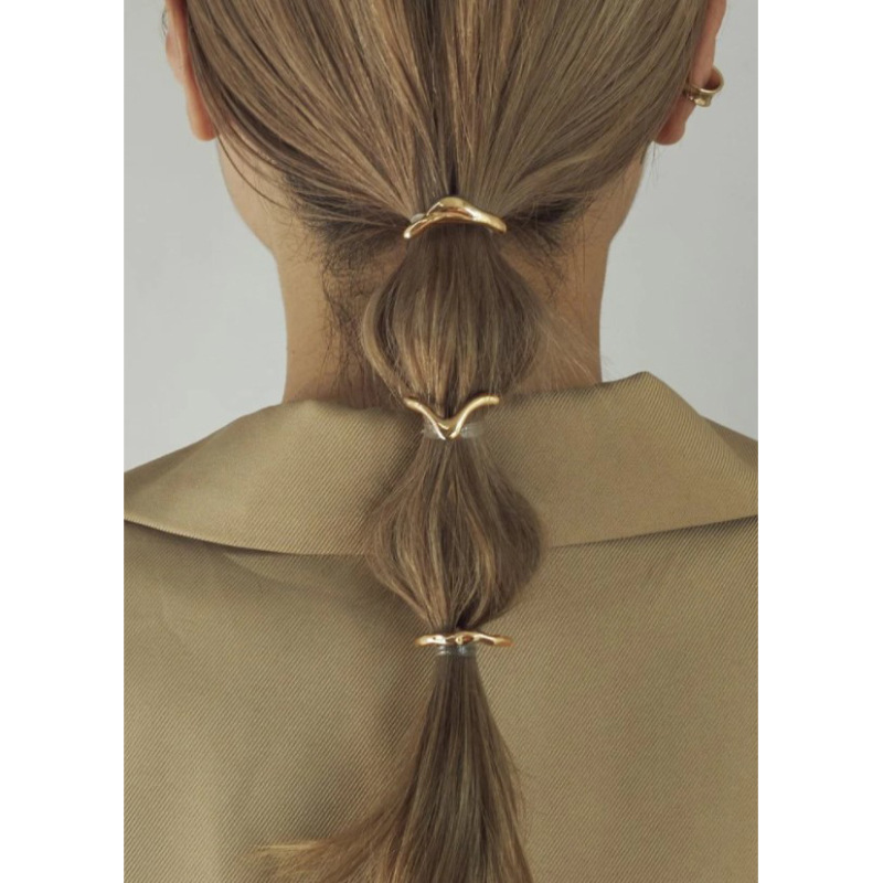 Vintage Metal Hairpin Ponytail Clip for Women - Stylish & Chic - Image 2