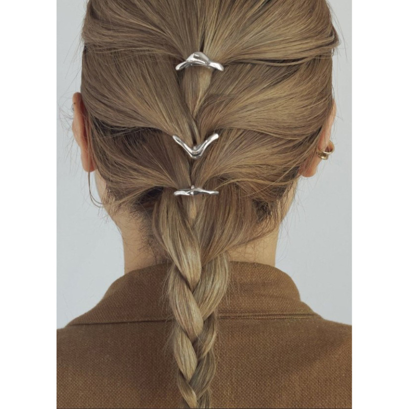 Vintage Metal Hairpin Ponytail Clip for Women - Stylish & Chic - Image 3