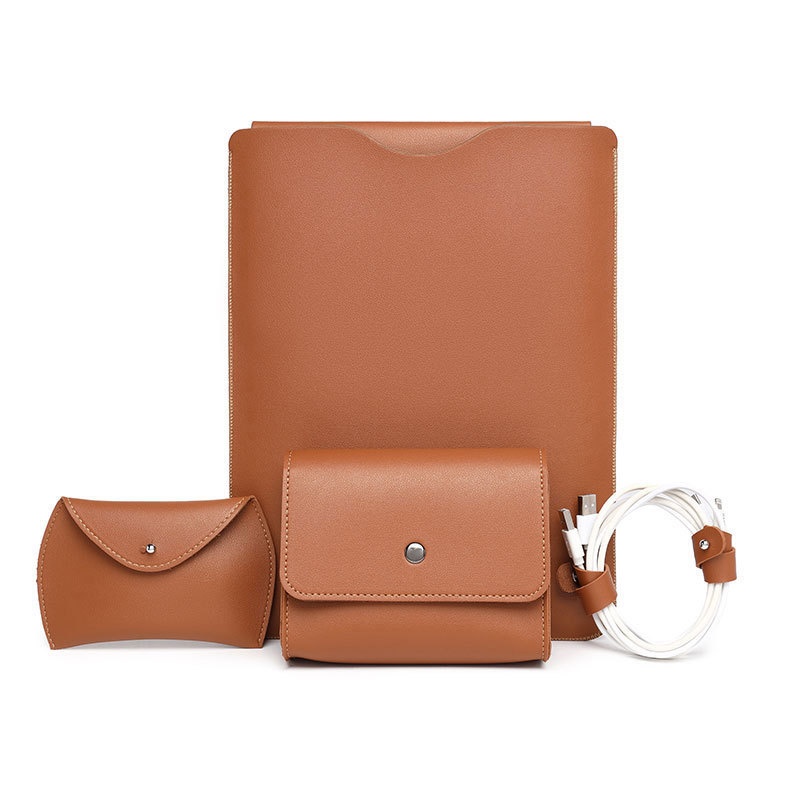 Premium Lock Edge Leather Liner Bag for Notebooks - Stylish & Durable - Image 6