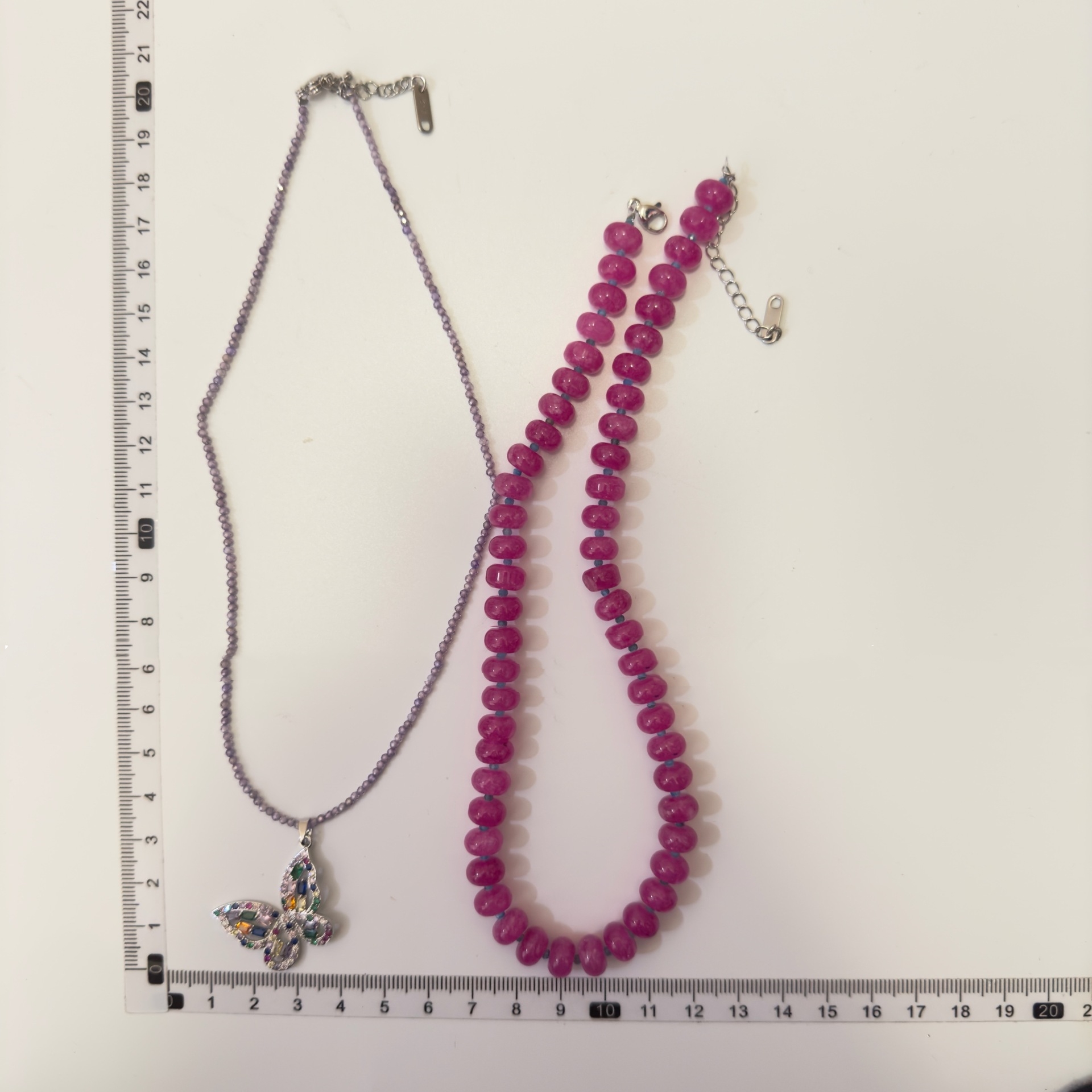 Charming Holiday Necklace with Warm Bubble Gum Natural Stone Beads - Image 6