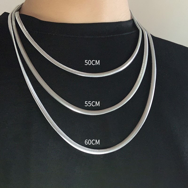 Stylish Titanium Steel Necklace for Men and Women - Basic Design - Image 2