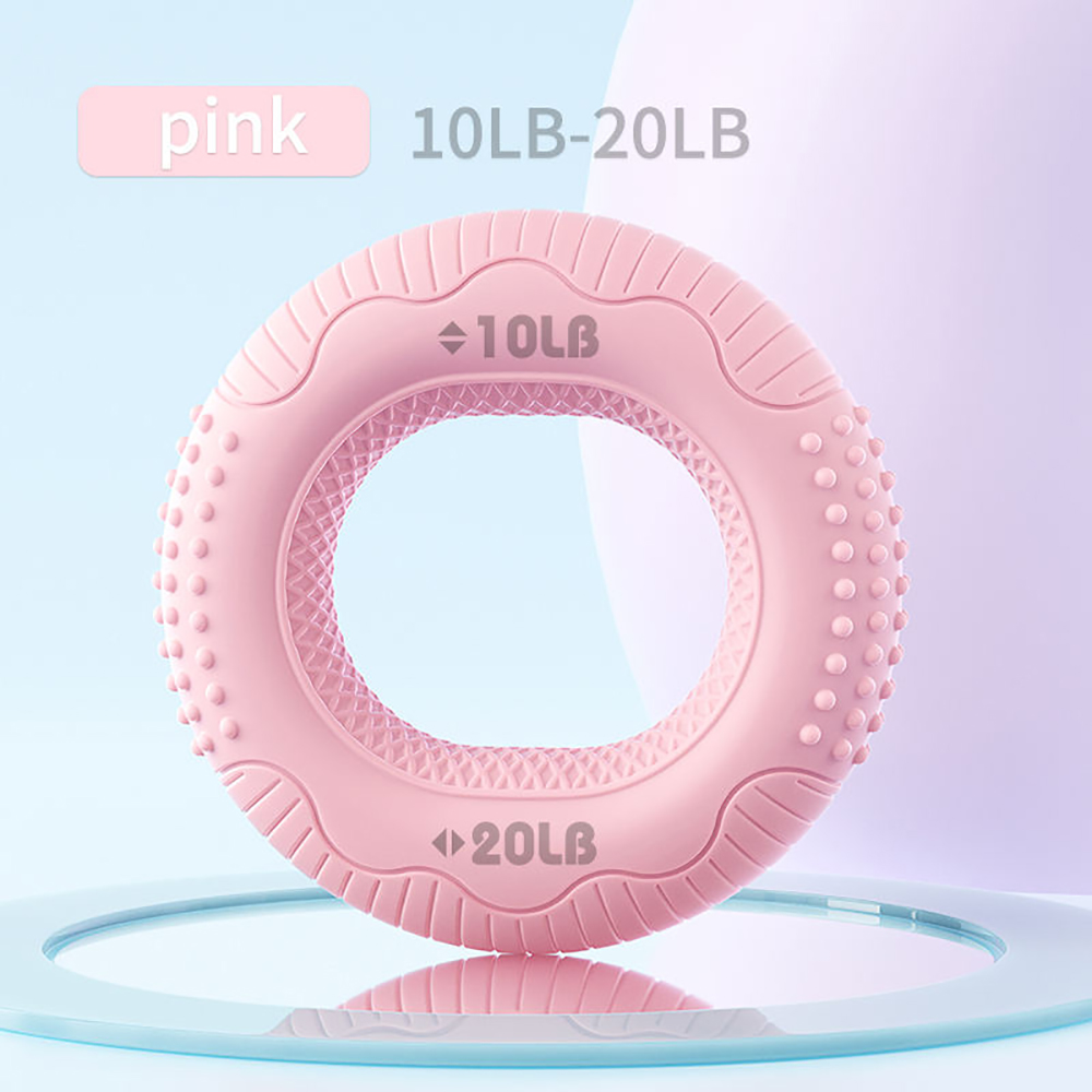 Silicone Adjustable Hand Grip Arm Strength Trainer - Fitness Gym Gripping Ring for Forearm, Finger & Carpal Expansion - Enhance Grip Strength with Silicone Rings