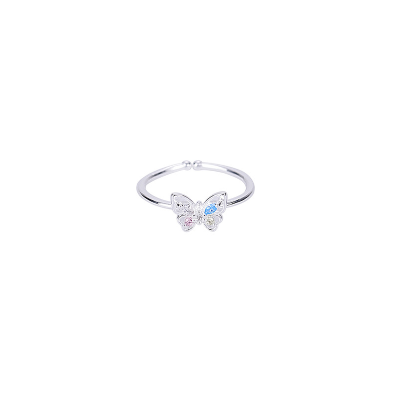Elegant Women's Three Dimensional Butterfly Zircon Ring - Stunning Jewelry Piece - Image 14