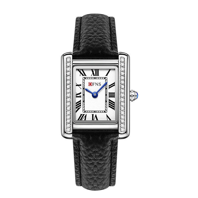 High-End Retro Diamond Inlaid Quartz Watch for Women and Couples - Image 2
