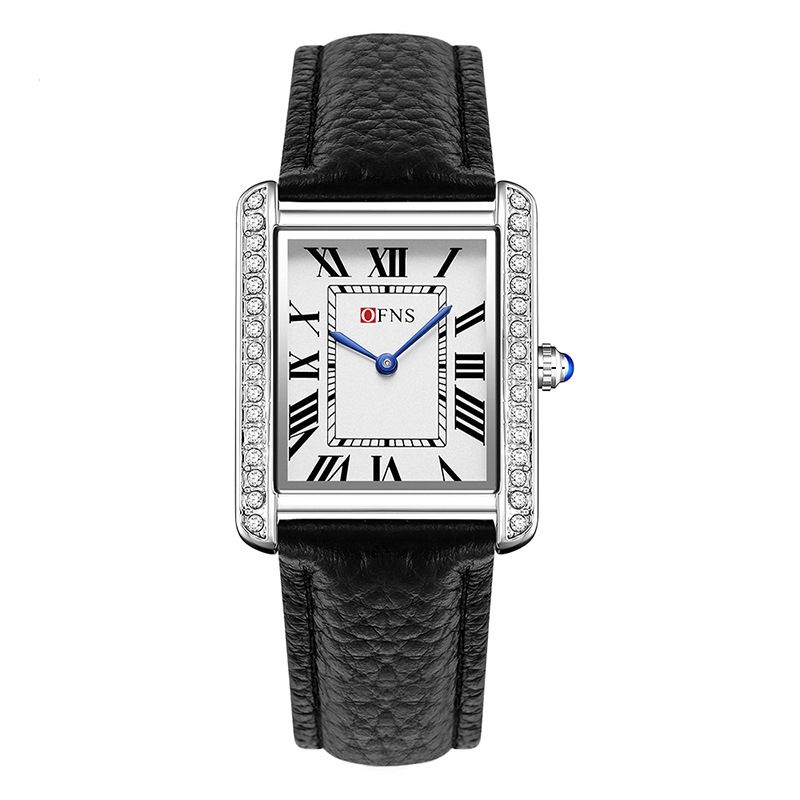 High-End Retro Diamond Inlaid Quartz Watch for Women and Couples - Image 3