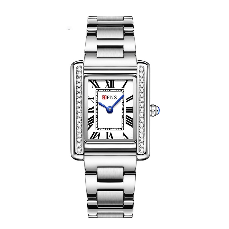High-End Retro Diamond Inlaid Quartz Watch for Women and Couples - Image 6