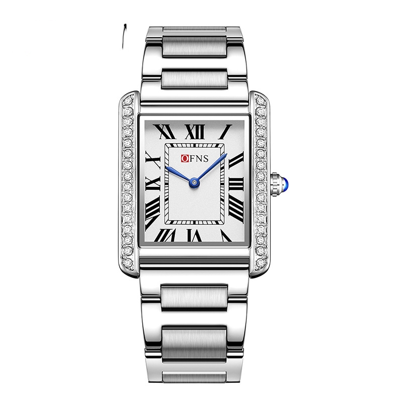 High-End Retro Diamond Inlaid Quartz Watch for Women and Couples - Image 7