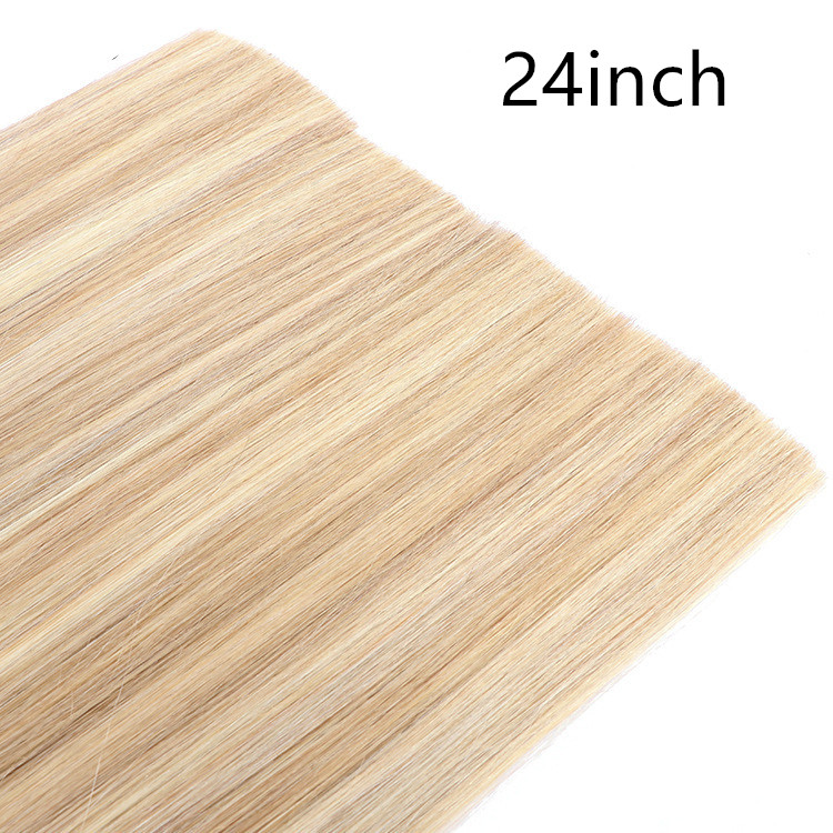 Premium Real Human Hair Seamless Flat Extensions for Effortless Style - Image 4
