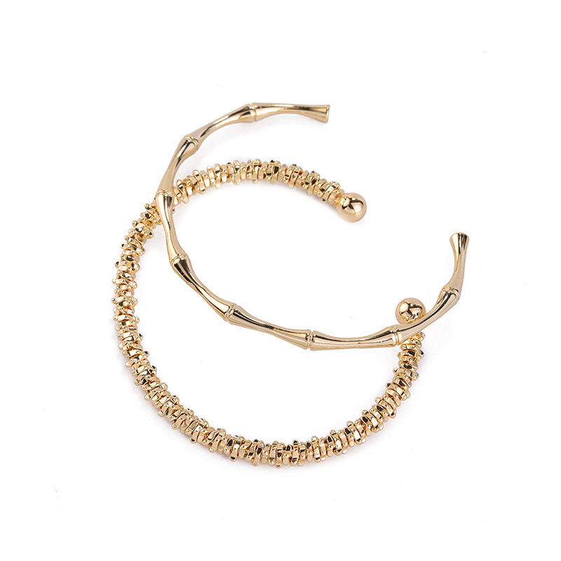 Bamboo Opening Women's Bracelet - Simple, Stylish Design with Retro Charm - Image 2