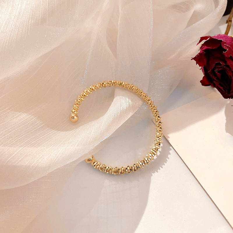 Bamboo Opening Women's Bracelet - Simple, Stylish Design with Retro Charm - Image 3