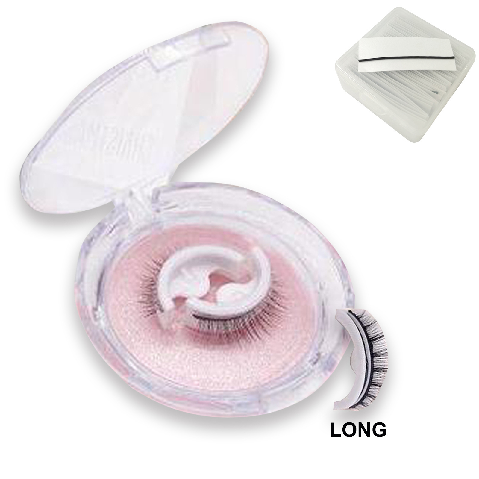 Thick Women's Self-Adhesive False Eyelashes - No Glue Needed! - Image 2