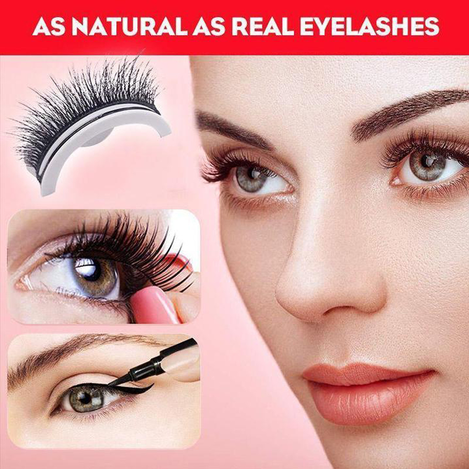 Thick Women's Self-Adhesive False Eyelashes - No Glue Needed! - Image 9