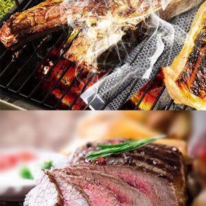 Premium Stainless Steel Smoke Pipe Barbecue Tray Holder Accessories for Grilling