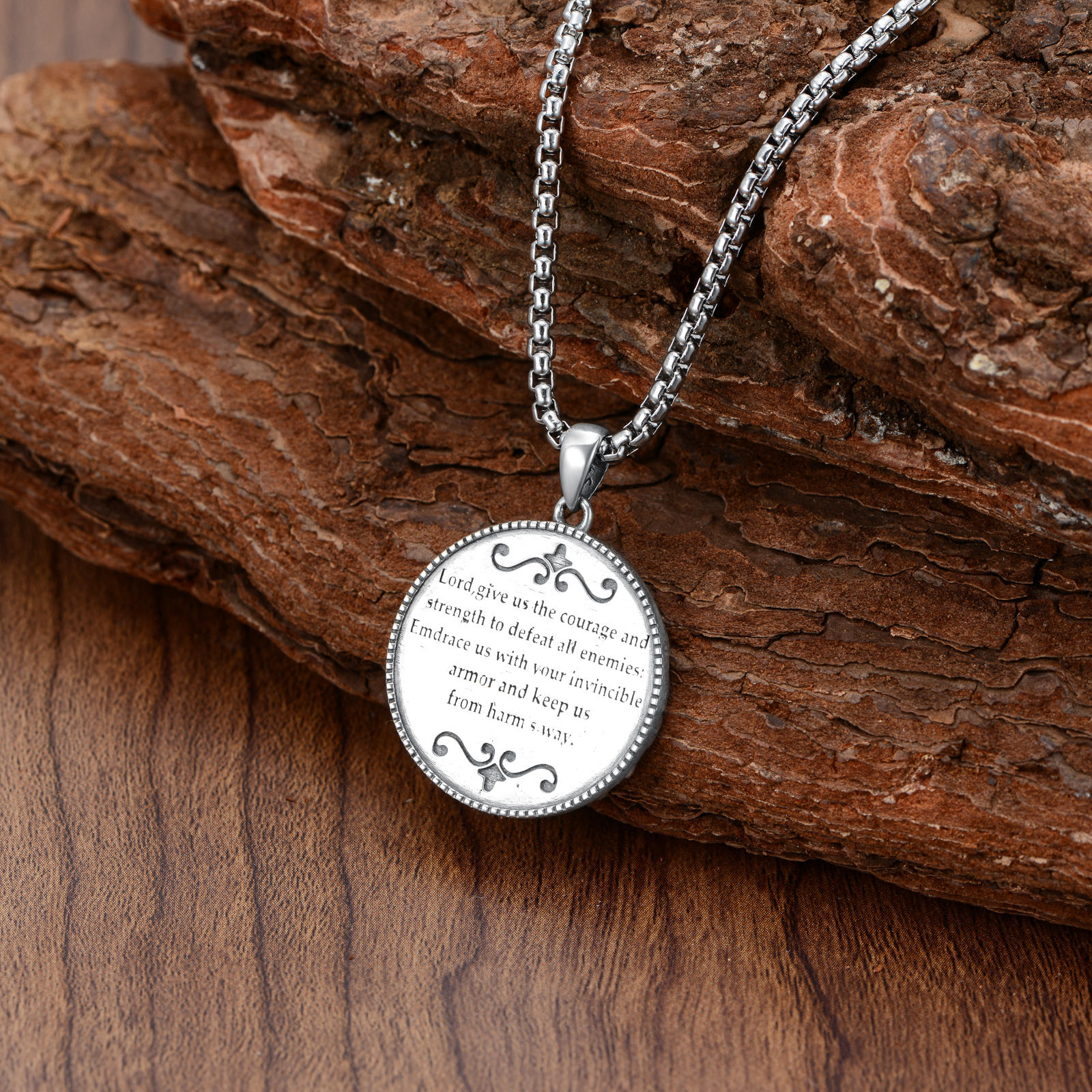 Saint Michael Medal Pendant Necklace - Archangel Catholic Medallion Amulet - Image 6