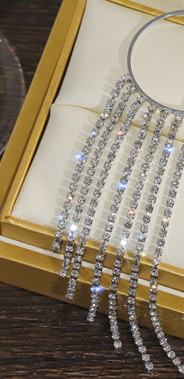 Chic and Minimalist Long Tassel Earrings for Effortless Style - Image 3