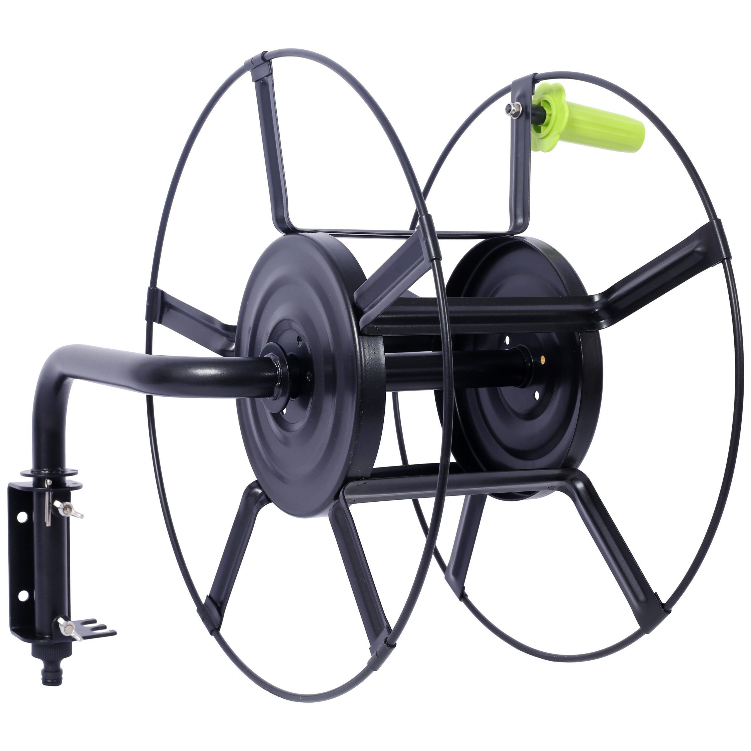 Wall-Mounted Swivel Hose Reel for Easy Storage and Access - Image 3