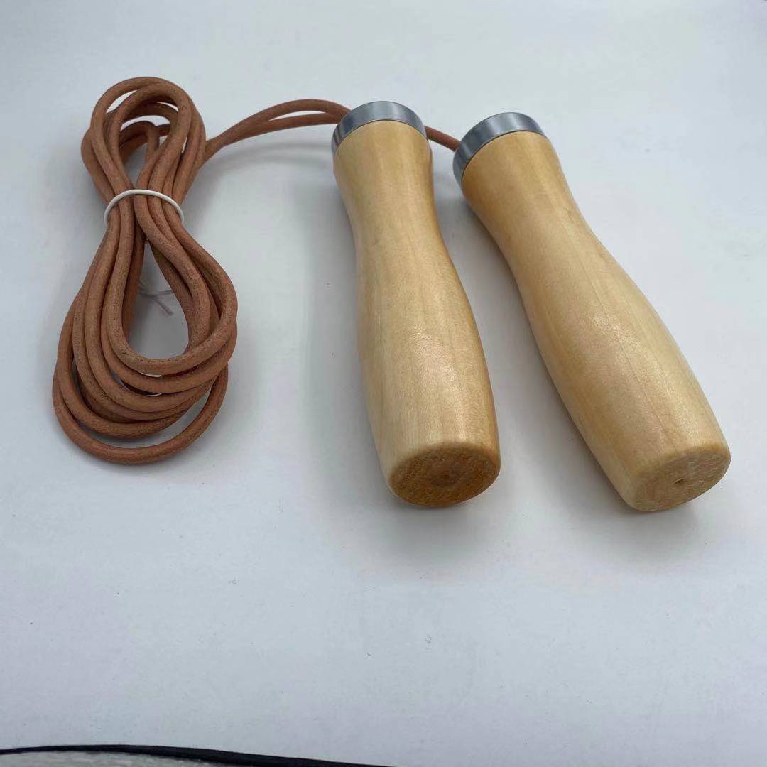 Genuine Cowhide Solid Wood Handle Bearing Rope for Durable Performance - Image 3