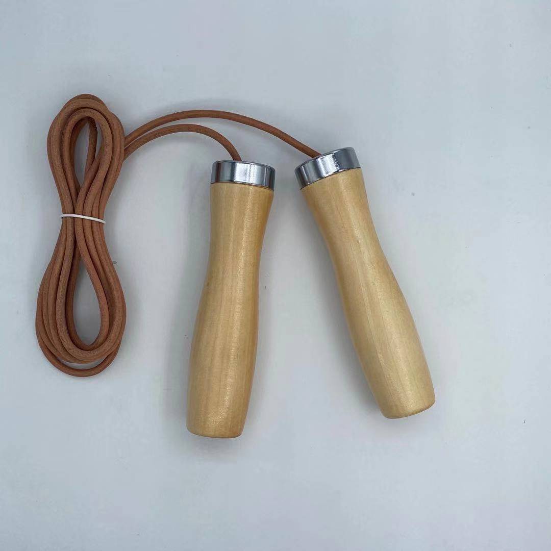 Genuine Cowhide Solid Wood Handle Bearing Rope for Durable Performance - Image 4