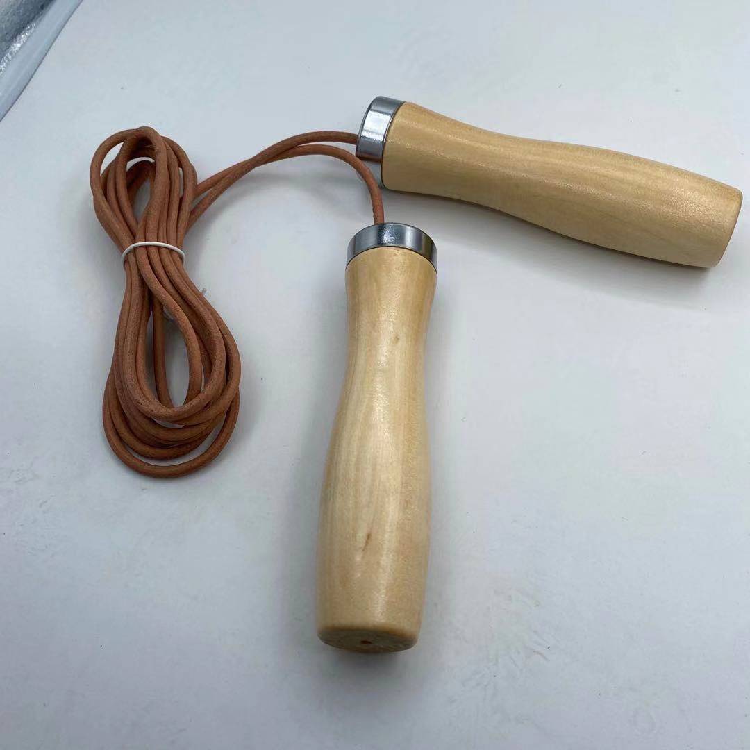 Genuine Cowhide Solid Wood Handle Bearing Rope for Durable Performance - Image 5