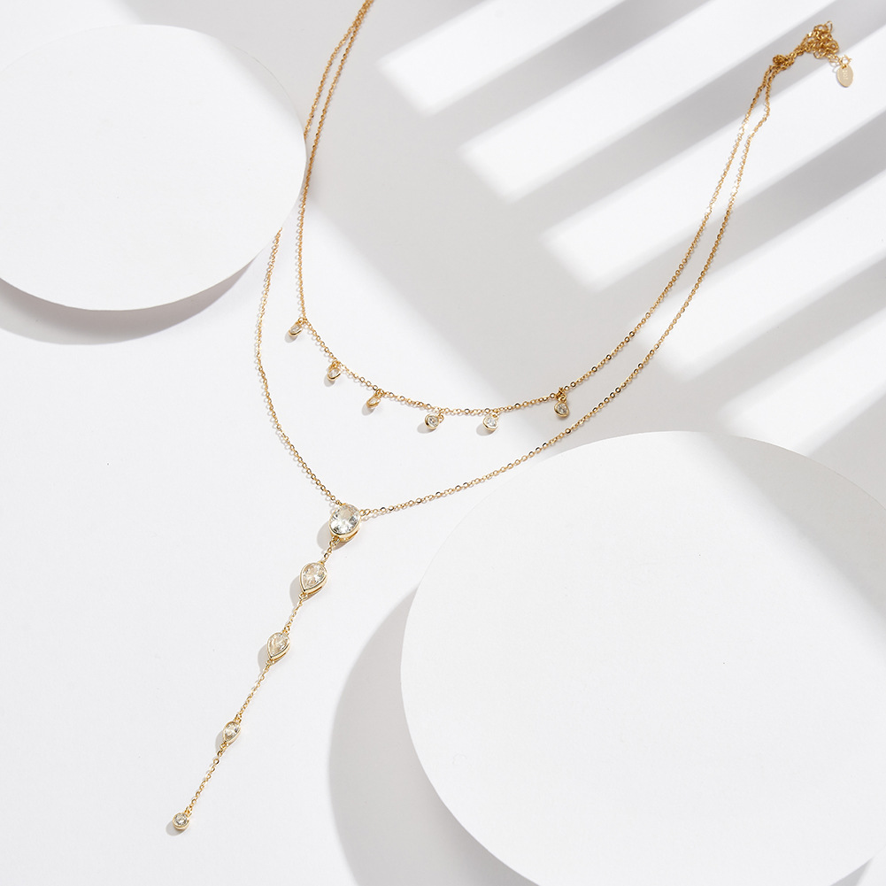 Women's Sterling Silver Twin Lasso Necklace - Elegant Accessories for Every Occasion - Image 3