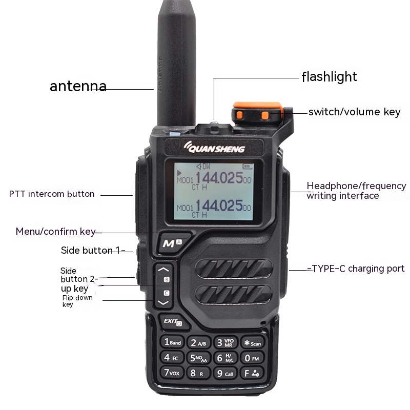 Outdoor Multi-band Walkie-Talkie with Lithium Battery for Self-Driving Adventures - Image 2