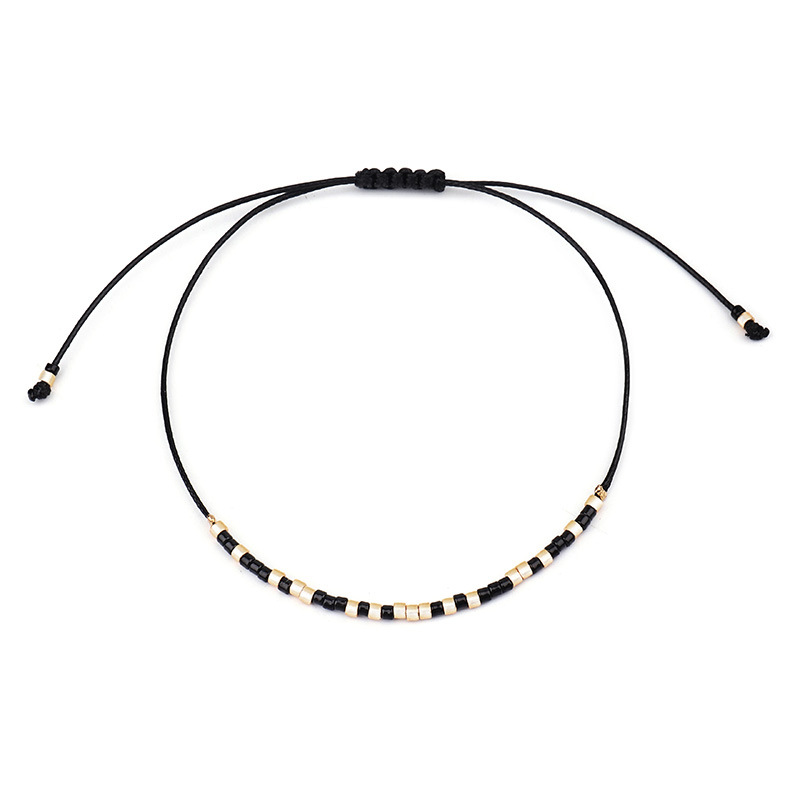 Stylish Handmade Woven Wax Line Bracelet - Unique Fashion Accessory - Image 2