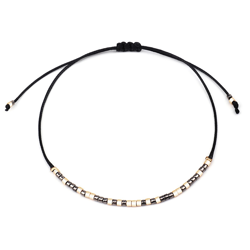 Stylish Handmade Woven Wax Line Bracelet - Unique Fashion Accessory - Image 3