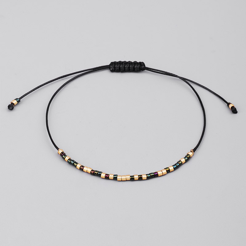 Stylish Handmade Woven Wax Line Bracelet - Unique Fashion Accessory - Image 6