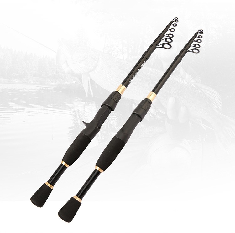 Ultra Short Telescopic Carbon Road Fishing Rod for Sub Angling