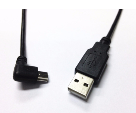 USB Mini 5Pin Right Angle Male to USB 2.0 A Male Plug 0.2m Power Charger Cable for Chromecast - Image 3