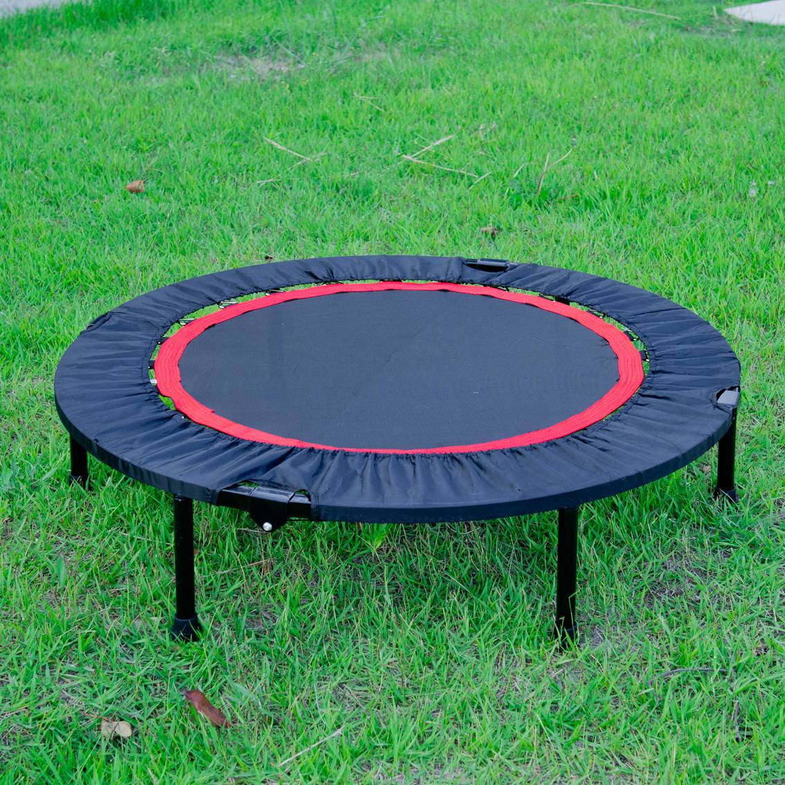 40 Inch Mini Exercise Trampoline - Indoor Fitness Rebounder with Safety Pad - Image 15