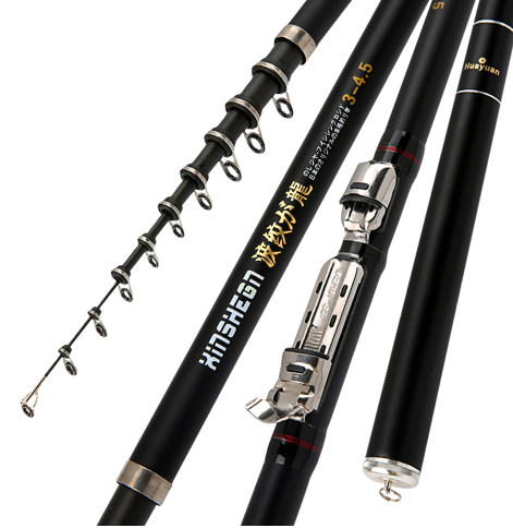 Longji Corrugated Fishing Rod - Rocky Light Hard Carbon Dual-Purpose Fishing Gear for Hand and Sea