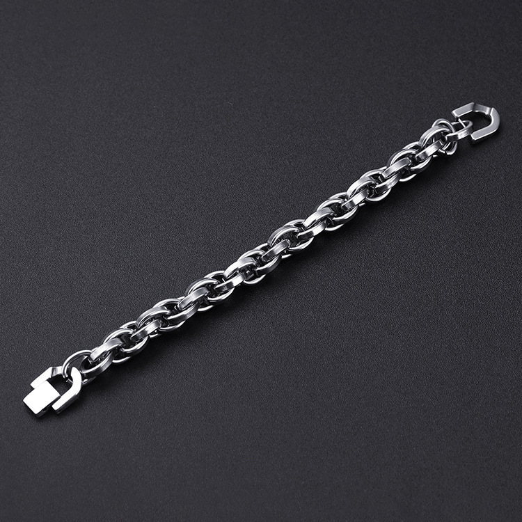 Stylish Domineering Titanium Steel Bracelet for Men - Fashionable Accessory - Image 4