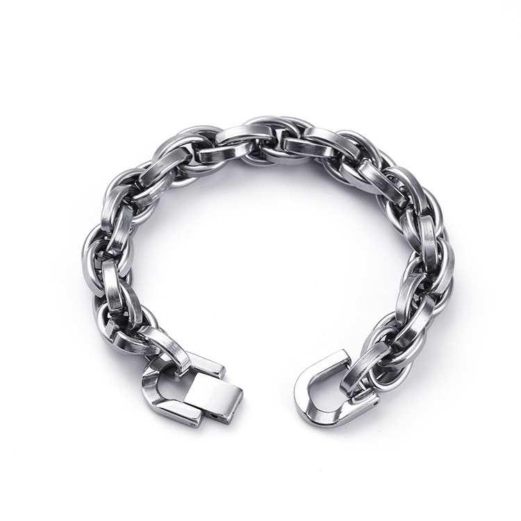 Stylish Domineering Titanium Steel Bracelet for Men - Fashionable Accessory - Image 5