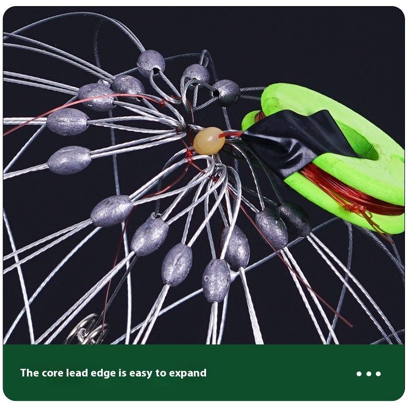 Automatic Opening and Closing Steel Wire Fishing Crab Net - Blue Crab Portunid Tool - Image 4