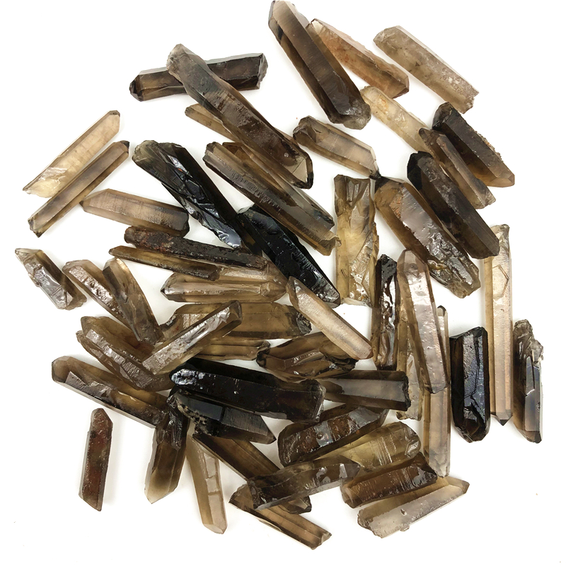 Citrine Hexagonal Prism Ornaments - Single-Pointed Crystal Decor - Image 2